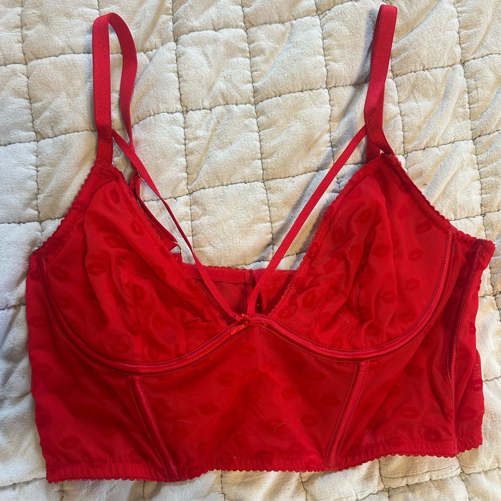 Red corset bra - Victoria Secret